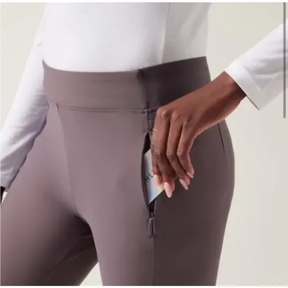 Plus Size Athleta Stellar Tight Legging Grey Size 20 - Picture 3 of 9